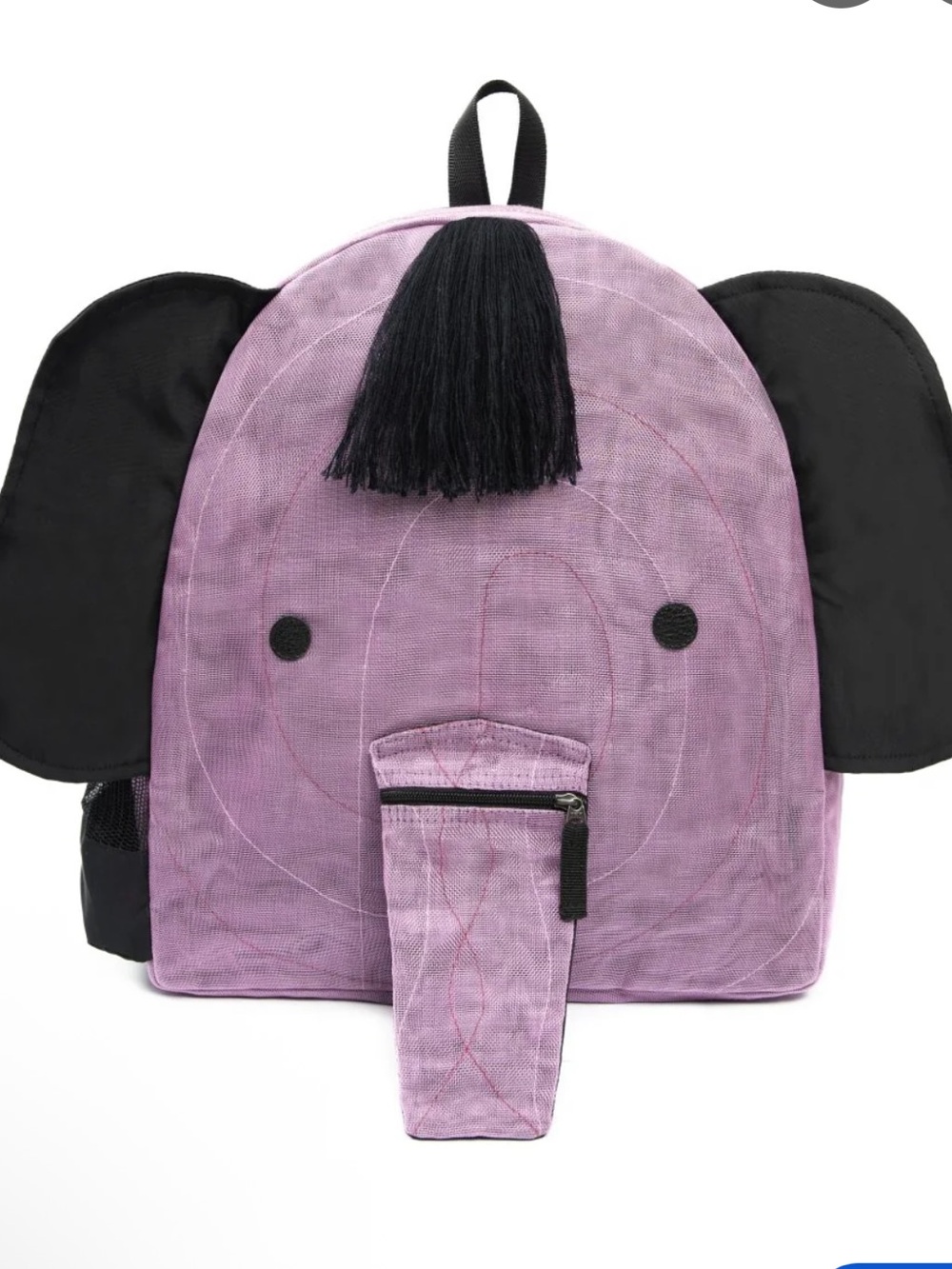 Smateria Purple Elephant Kids Mini Backpack Nylon Water Bottle Holder